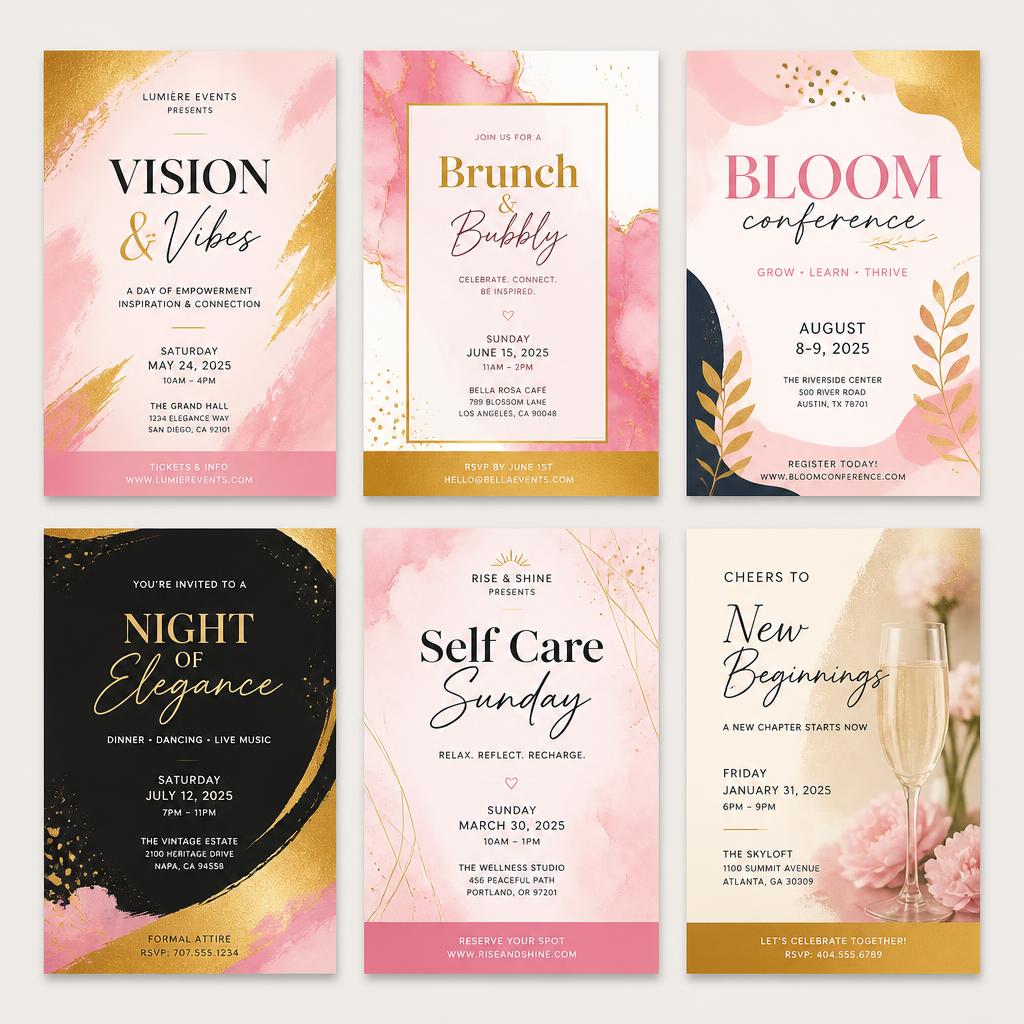 Event Flyers — Flyers & Posters by Annabelle Designs