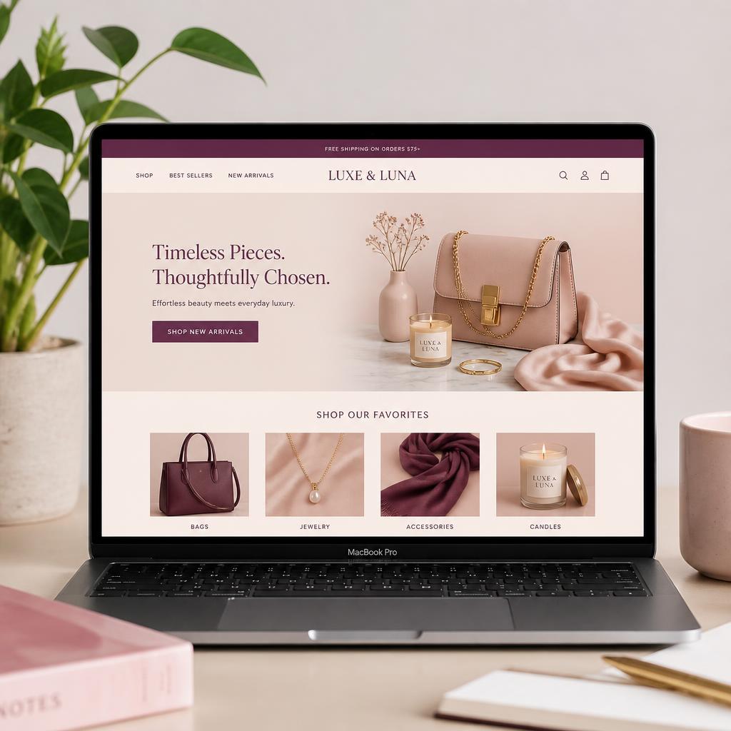 Boutique Website — Website Design by Annabelle Designs